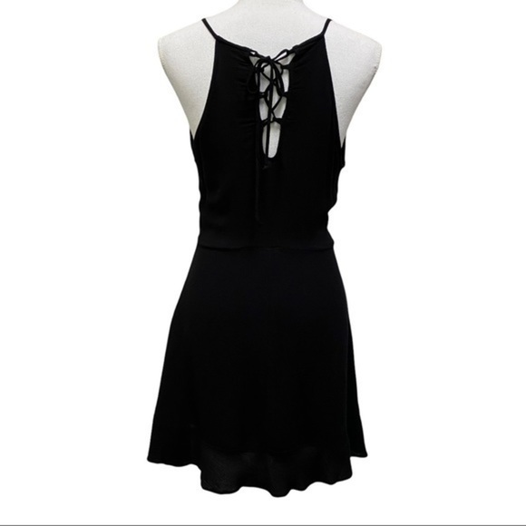 ZARA DENIM Faux Wrap Dress with tie back detail - Picture 4 of 10